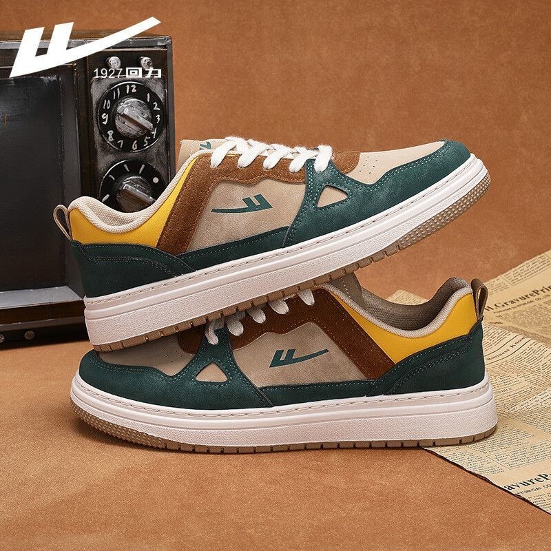 many🔥การประกันคุณภาพ🔥 Pull Back Men's Shoes Sneakers 2023 Autumn New Breathable Sneakers Men's In