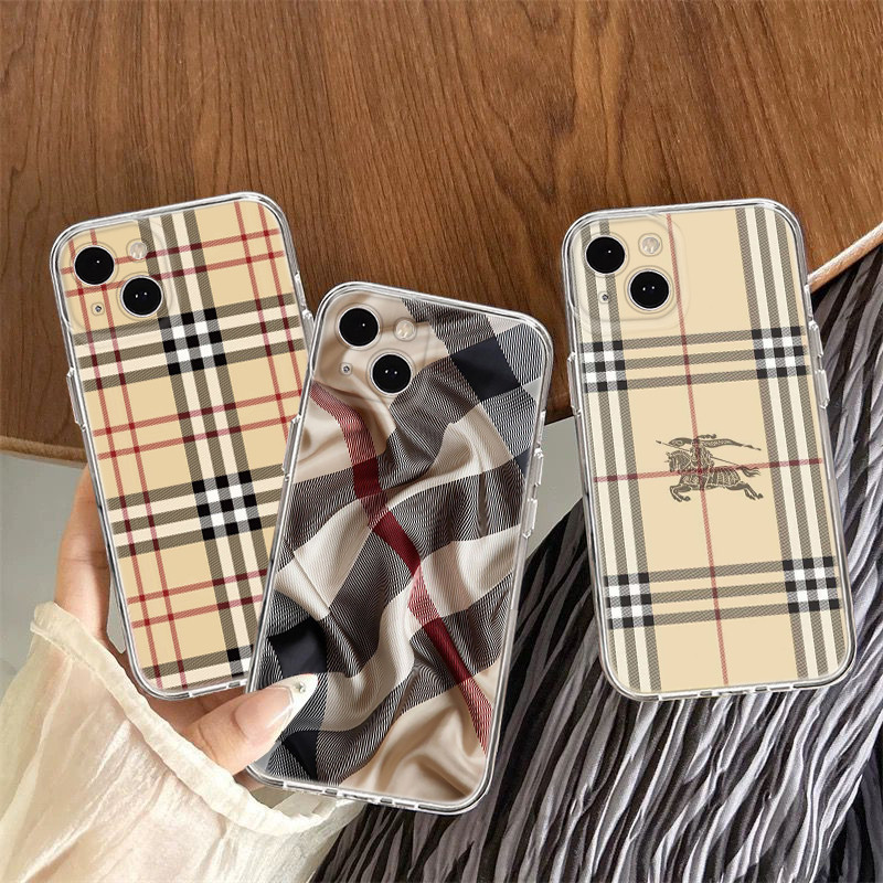 Iphone 5 5S SE 6 6s 7 8 X XS XR 11 12 13 Mini 14 Plus 15 Pro Max Soft Case 16U รูปแบบ burberry