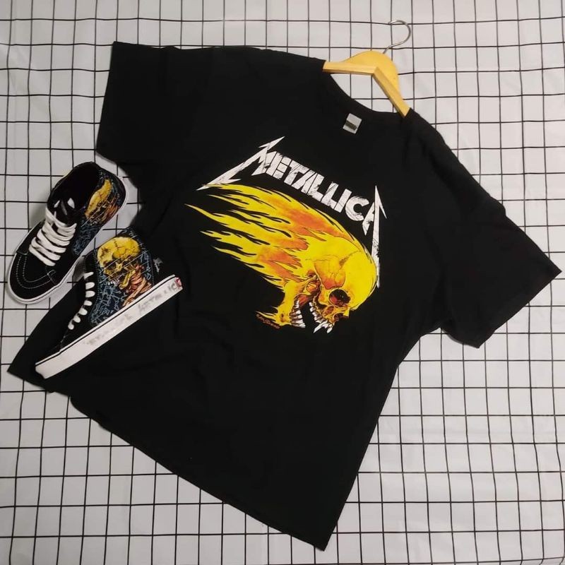 ฟิกเกอร์ Vans Sk8-hi X Metallica "Sad But True" ของแท้พร้อมส่ง แถมเสื้อ Metallica 1994 Tour "The Fl