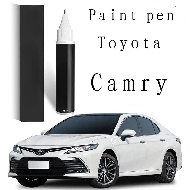 ปากกาสีสําหรับรอยขีดข่วน เหมาะสําหรับปากกาสัมผัส Toyota CAMRY CAMRY หมึกสีขาวมุกคริสตัลสีดําซ่อมสีอ