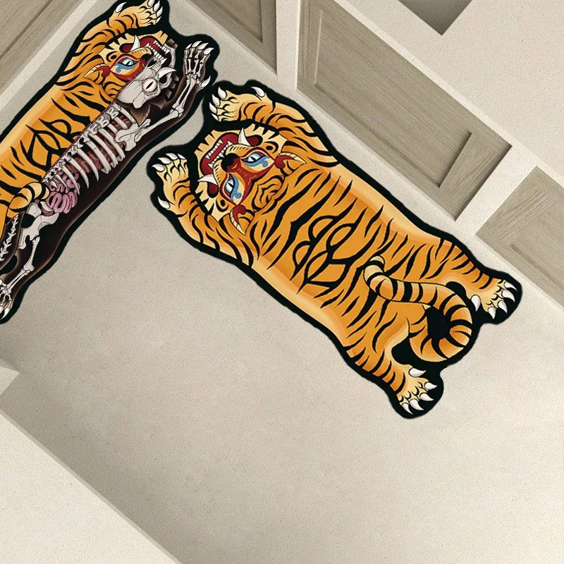or Mat Kitchen Tiger Rug Absorbent Non-slip Carpet Bathroom Area Rugs Home Decoration Creative Foot