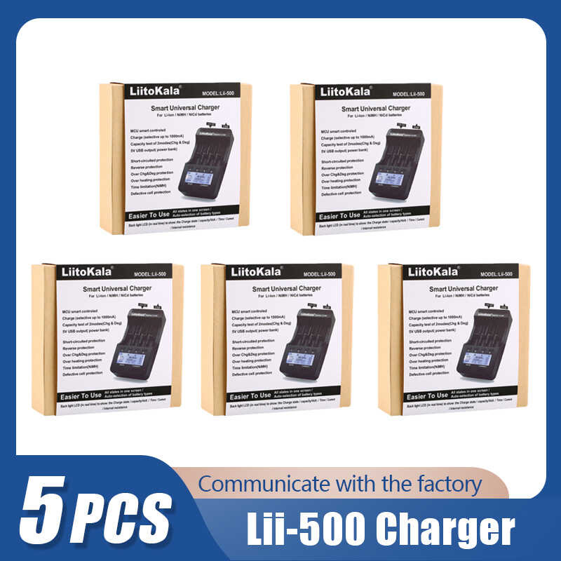 5 C2b ชิ้น ล็อต Liitokala Lii-S8 Lii-500 Lii-600 Lii-Pd4 18650 เครื่องชาร์