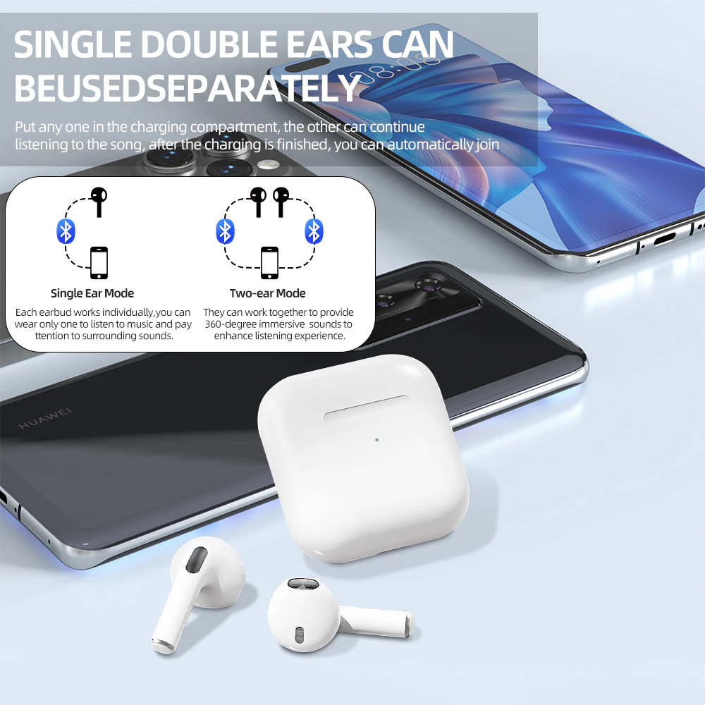 GOOJODOQ หูฟัง TWS Bluetooth ไร้สาย สัมผัสคอนโทรล มีไมค์ thumbnail 3