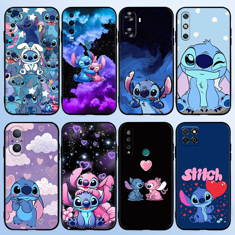 J5D อะนิเมะ Stitch การ์ตูนน่ารักสําหรับ Huawei Nova 2i 2 Lite 3 3i 4E 5i 5T 7 10 SE 8i Y61 TPU ซิลิโ