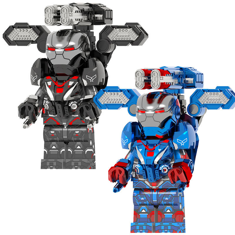 [ภาพถ่ายจริง/มีจําหน่าย] Iron Man Superhero War Machine DIY Building Blocks Minifigure Toys WM79