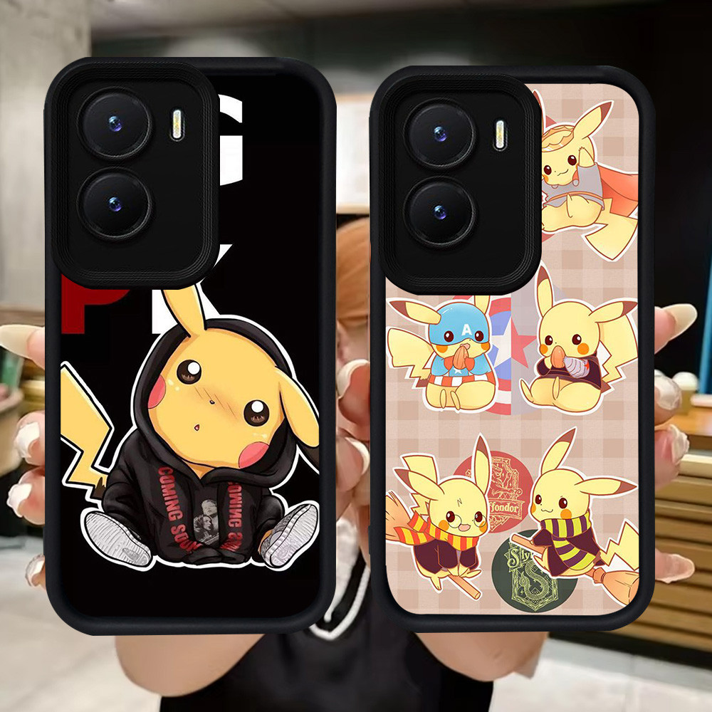 Q120 Pokemon soft Casing สําหรับ VIVO Y35 IQOO Z9X Y01 Y55 Y75 Y56 Y15a Y16 Z9 Y15s Y22s Y22 13 Z10 