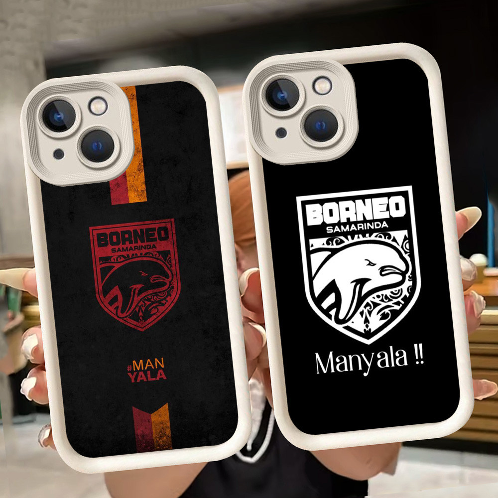 ปลอกอ่อนสําหรับ iPhone 7 14 8 6 13 6s Pro Max Plus สีขาว Q85 Borneo FC