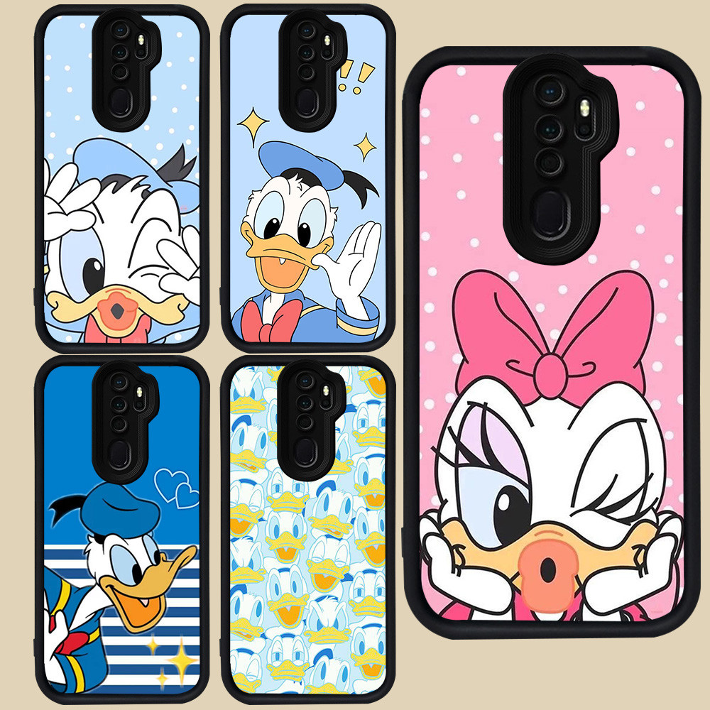 เคสสีดําสําหรับ OPPO A5 A37 A39 A9 2020 A83 Reno 2F F11 2Z Pro R65 Donald Duck