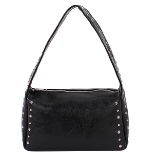 Rivet Fashion ใหม่กระเป๋าสะพายส่วนบุคคลที่ทันสมัยทันสมัย Retro Solid Dumpling Bag Bag Shoulde