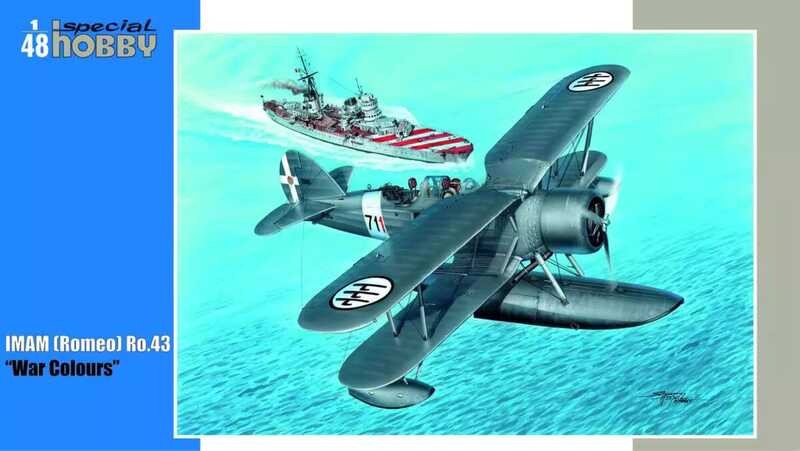 งานอดิเรกพิเศษ SH48169 1/48 IMAM (Romeo) Ro.43 สีสงคราม