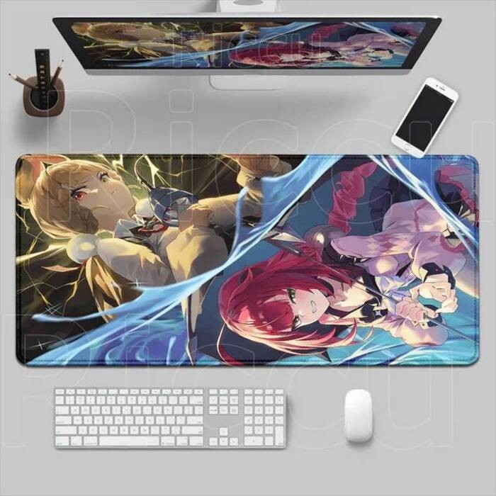 Pretty Zenless Zone Zero Ukinami Yuzuha Alice Mouse Pad HD พิมพ์ ZZZ Mousepad แล็ปท็อปลื่นแป้นพิมพ์ 