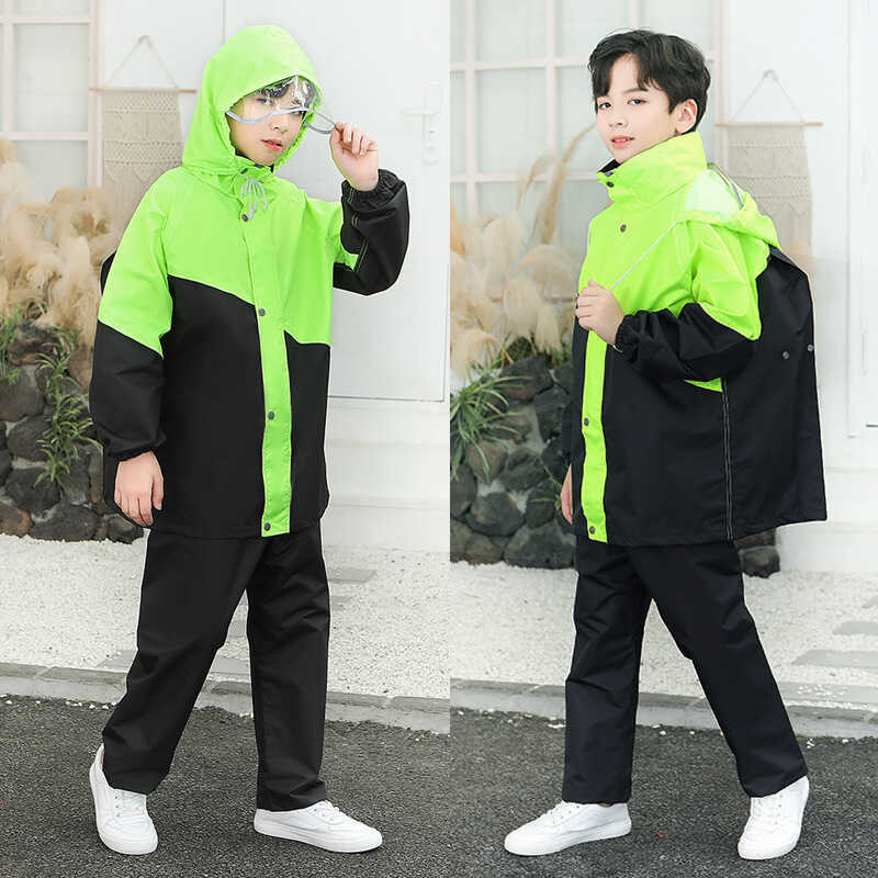 LS ชุดเสื้อกันฝนและกางเกงสำหรับเด็ก,ชุดเสื้อกันฝนแบ thumbnail 9
