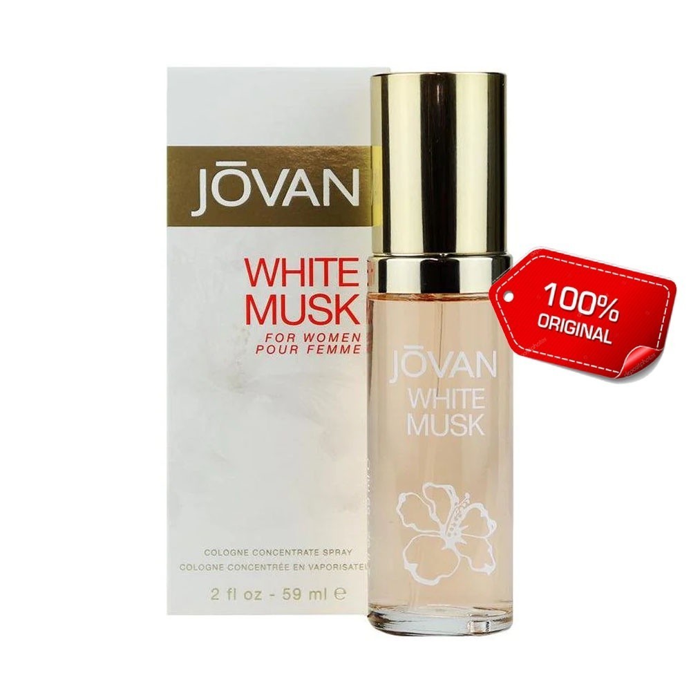 ต ้ นฉบับ! Jovan White Musk Cologne Spray for Women Cologne 2.0 oz / 59ml โคโลญจน ์