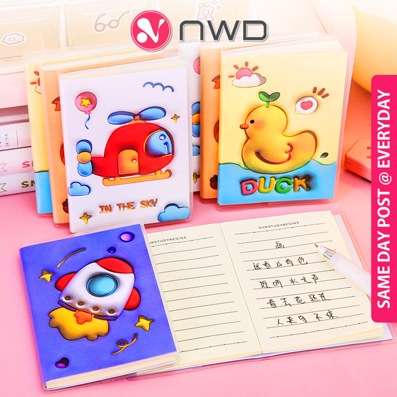 Built TO LAST  A7 ขนาดการ์ตูนโน้ตบุ๊ค 128 หน้าหมายเหตุหนังสือ Mini Memo Diary Notepad เครื่องเขียน B