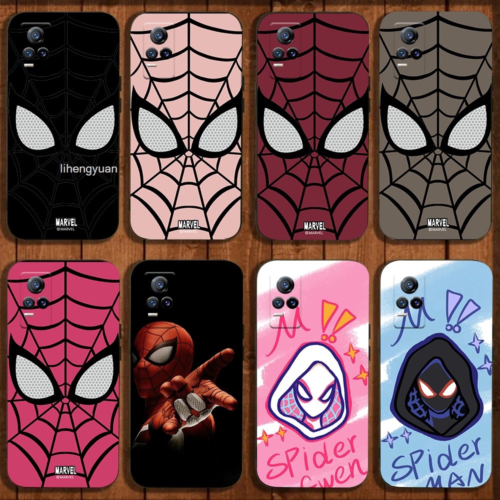Vivo V21E Y73 2021 4G V2061 V2059 V2146 Cool The Spider-Man Case กันกระแทก Soft Cover