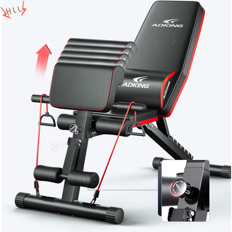 เครื่องออกกำลังกายแบบพับได้ Bench Workout Home Folding Gym Dumbbell เหมาะสำหรับการฝึกท่า_press และ b