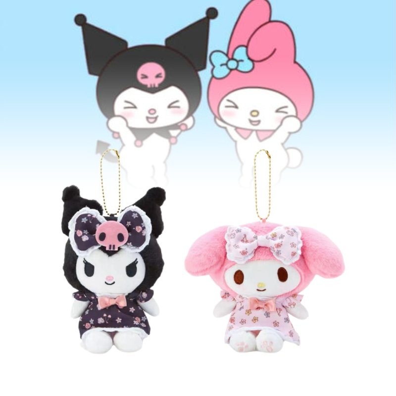 Charming Melody Floral Dress Plush Hanger Sanrio New Japanese Toy Soft