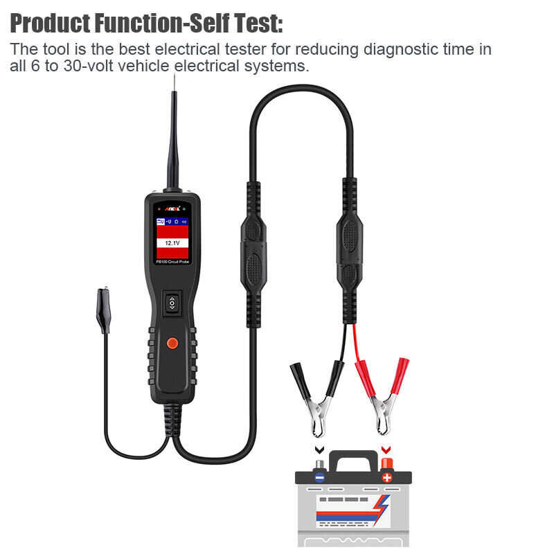 Ancel 🍀 Pb100รถเครื่องทดสอบแบตเตอรี่ Circuit Checker Integrated Power S