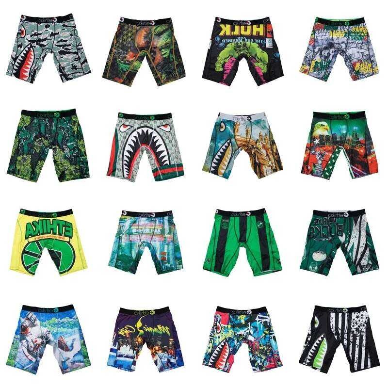 ETHIKA ชุดชั้นในชาย บ็อกเซอร์ร้อนระบายอากาศได้ดี กางเกงในเซ็กซี่ ชุดชั้นในชาย แฟชั่นพิมพ์ บ็อกเซอร์บ