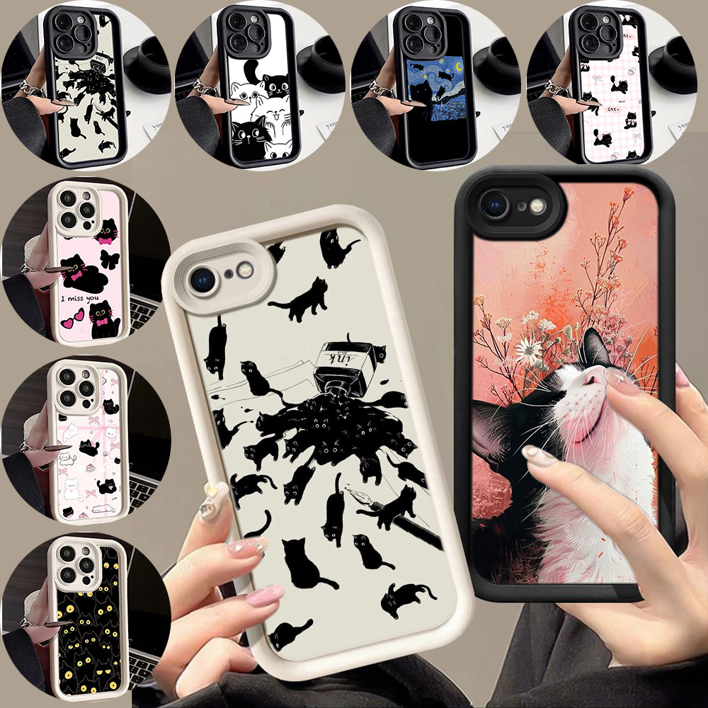 สำหรับ OPPO A3 Pro A3X A3S A5S AX5S A12 A12S A11K เคสโทรศัพท์มือถือ ดวงตานางฟ้า กรณ ZZ210 Cute black