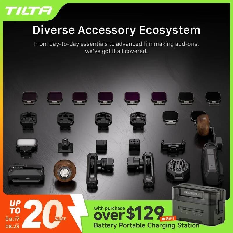 TILTA Khronos เครื่องประดับ iPhone 16 Pro/Pro Max Cage ระบบนิเวศเครื่องประดับโทรศัพท์มือถือสําหรับ Q