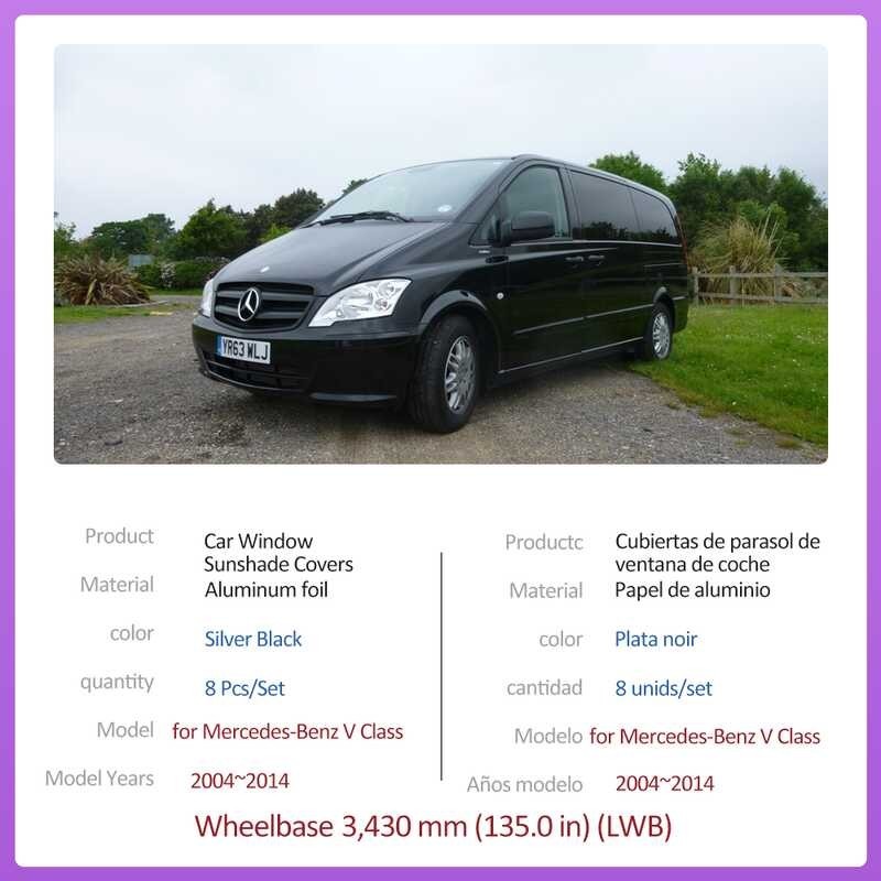 Mercedes Benz V-Class Vito Valente W639 2004 ~ 2014 ม่านบังแดดกระจกบังแดด Sunr