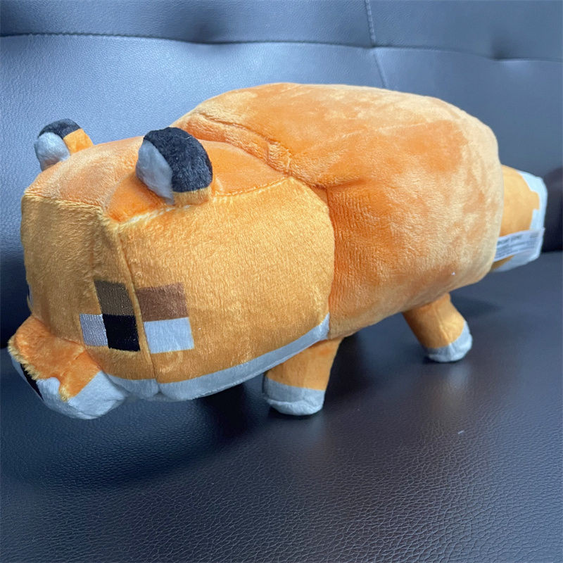 Minecraft Fox Doll ของเล่นตุ๊กตาผ้าพลัฌ