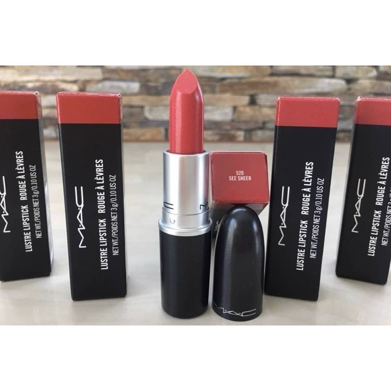 ฟิกเกอร์ ลิปสติกแมค Lustre Lipstick 3g. สี See Sheer