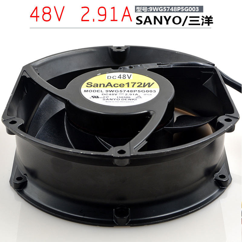 ยี่ห้อใหม่ Original SANYO 9WG5748P5G003 17251 48V 2.91 A 17CM พัดลมอินเวอร์เตอร์
