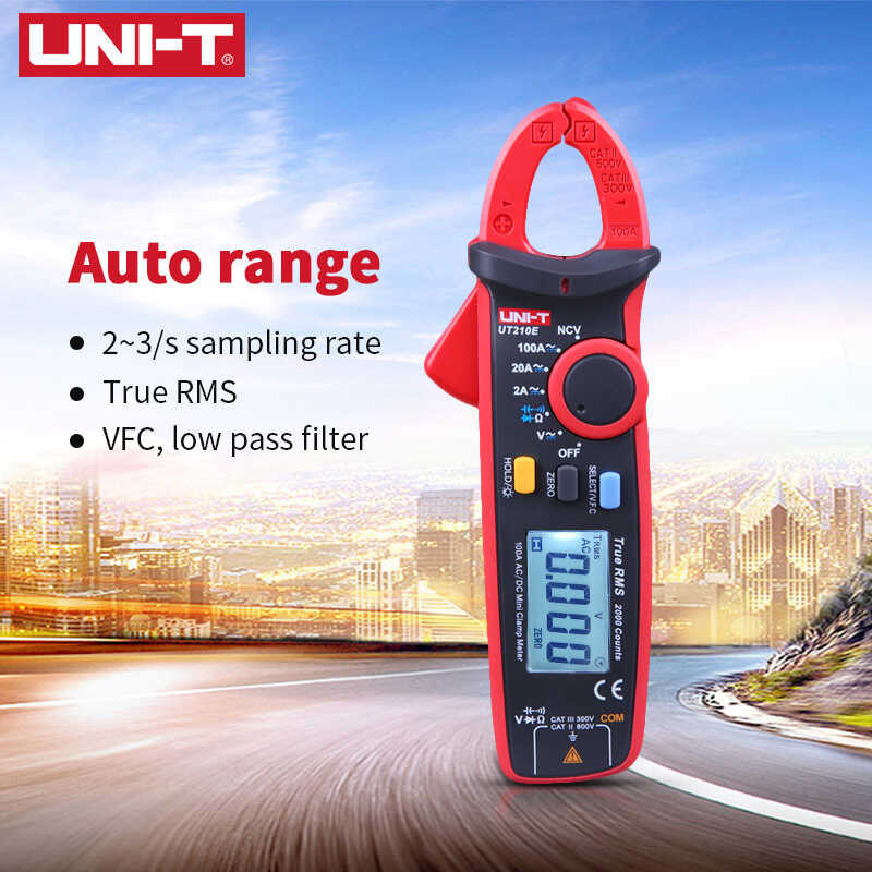 ❤ Uni-T Digital Meter Ut210e Ut210d Ut210a Ut210b AC แรงดันไฟฟ้า Mini Clamp Multime