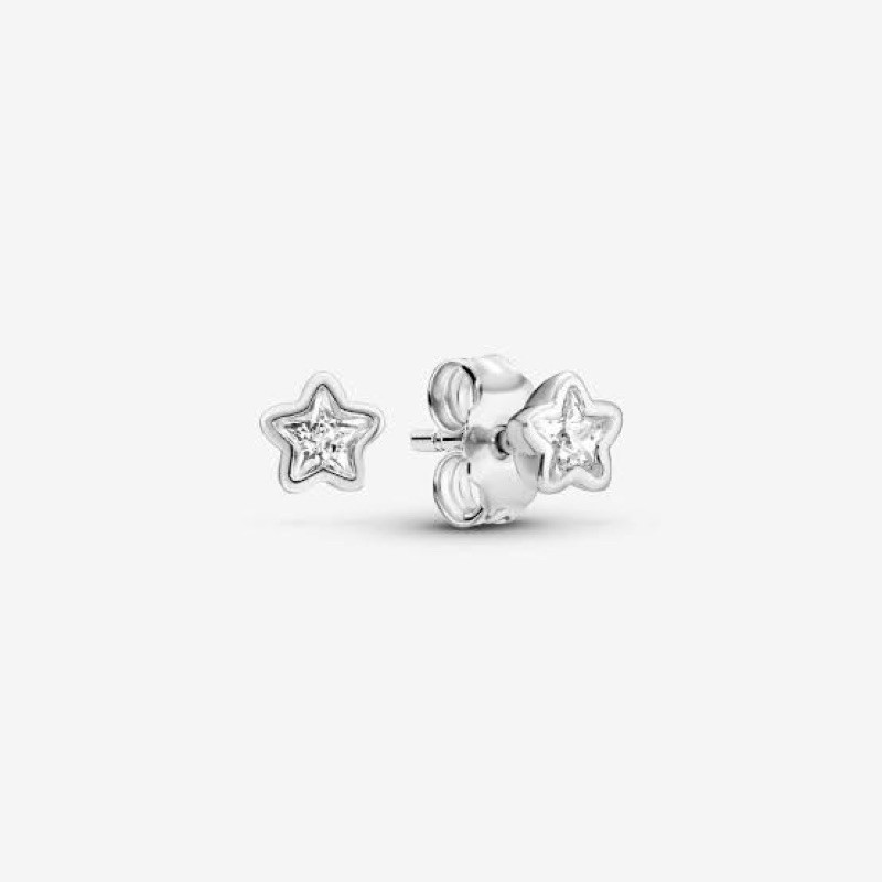 ♞,♘,♙(พร้อมส่ง) Pandora Sparkling Star Stud Earrings ต่างหูดาว สร้อยPandora ของเเท้100%