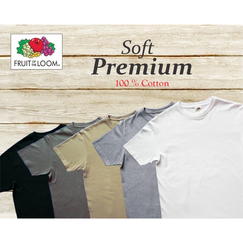 Fruit OF THE LOOM (คอตตอน ซอฟท์ พรีเมี่ยม 100%)