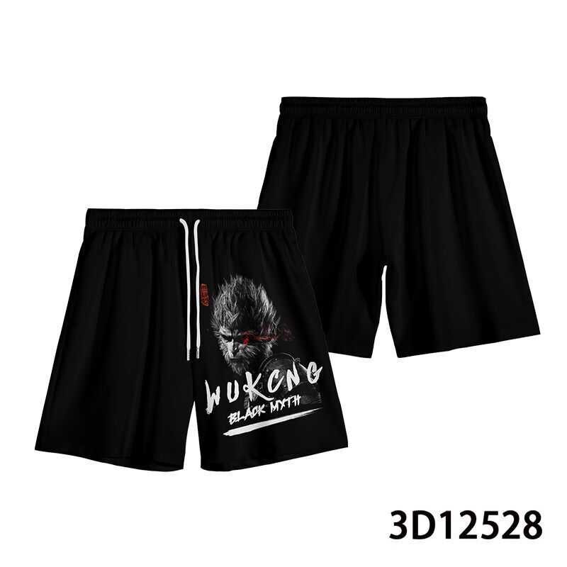 Black Wukong Myth Ps4 The Same Peripheral T-Shirt Of China-Chic Game Short Sleeve Summer Qitian Dash
