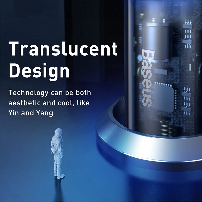 Baseus 65W Usb Car Charger  ที่ชาร์จในรถยนต์ QC4.0 QC3.0 Type C Pd สําหรับ Iphone Xiaomi