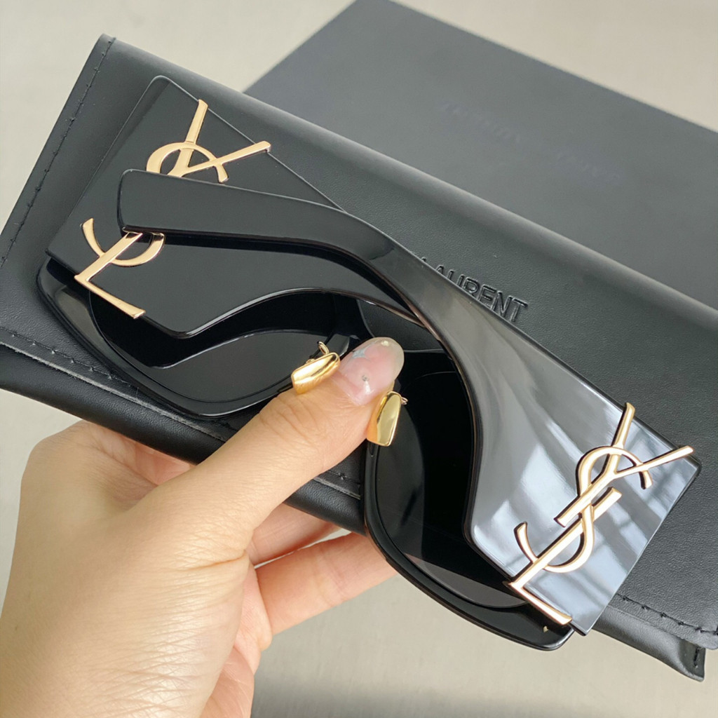 Ysl Saint Laurent 2023 สไตล์ใหม่ SL M119/F แว่นกันแดดแฟชั่นหน้าเล็กผู้หญิง