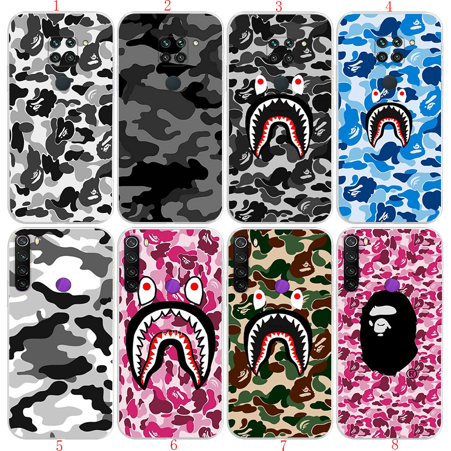 Redmi Note 8 8T 8 Pro 9 9S 9 Pro 9 Pro Max 9T 10 10 Pro 4G ลายพรางเคสโทรศัพท์โปร่งใสนุ่ม