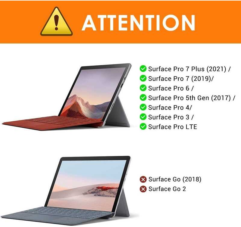 Cover MoKo Type Fit Surface Pro 7 Plus / Pro 7 / Pro 6 / Pro 5 / Pro 4 / Pro 3, แป้นพิมพ์