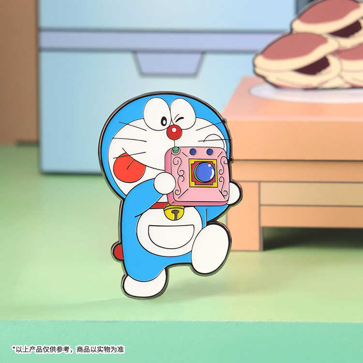 52Toys Doraemon Badge, Refrigerator Sticker, Anime Merch, Cute Gift