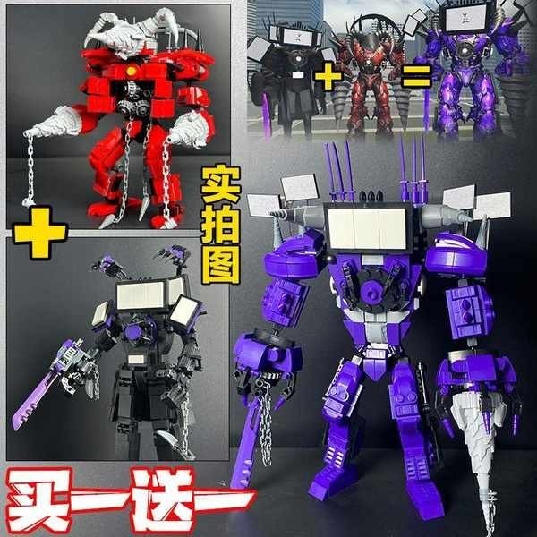 เลโก้ skibidi toilet toilet tower defense Titan Trisolar เข้ากันได้กับการอัพเกรดเลโก้, คนทีวีที่ได้