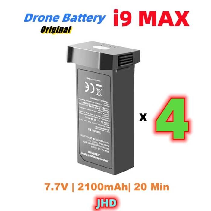 Δ JHD I9 MAX I9max อุปกรณ์เสริมแบตเตอรี่เดิม 7.7V 2100Mah แบตเตอ