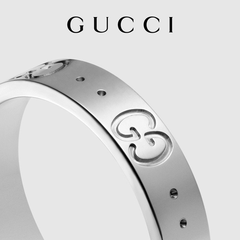 แหวนทองคําขาว 18K GUCCI GUCCI Icon Series