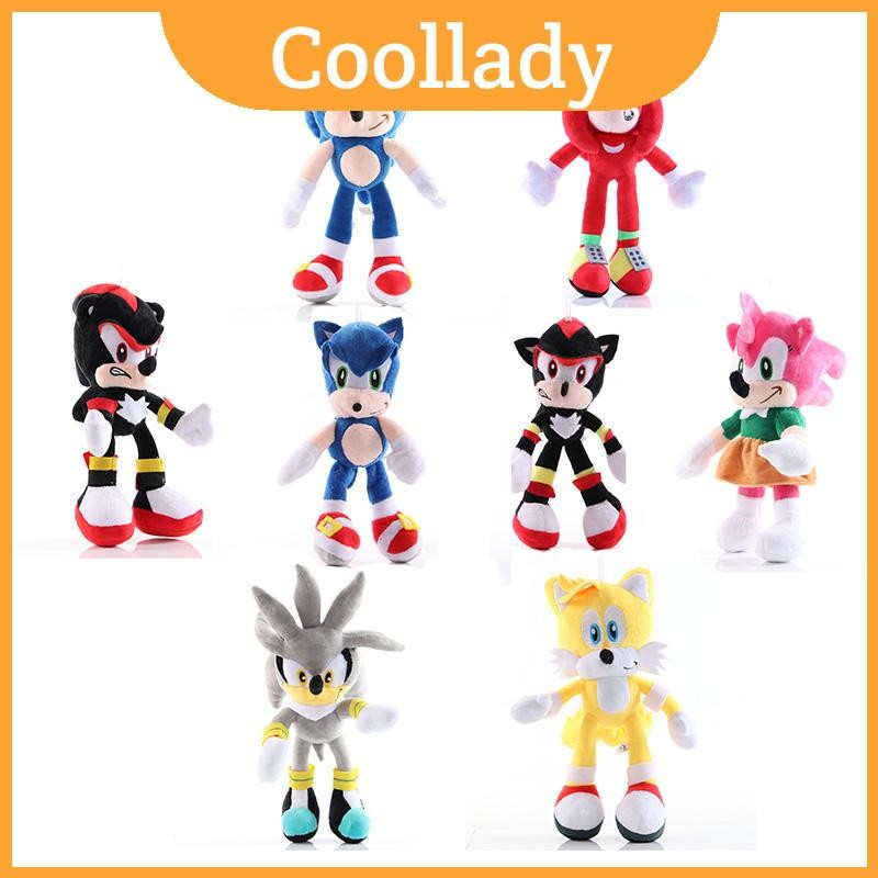 Cuddly 28 ซม.Sonic The Hedgehog Shadow Amy Rose Knuckle Tail Plush สําหรับของเล่นเด็ก