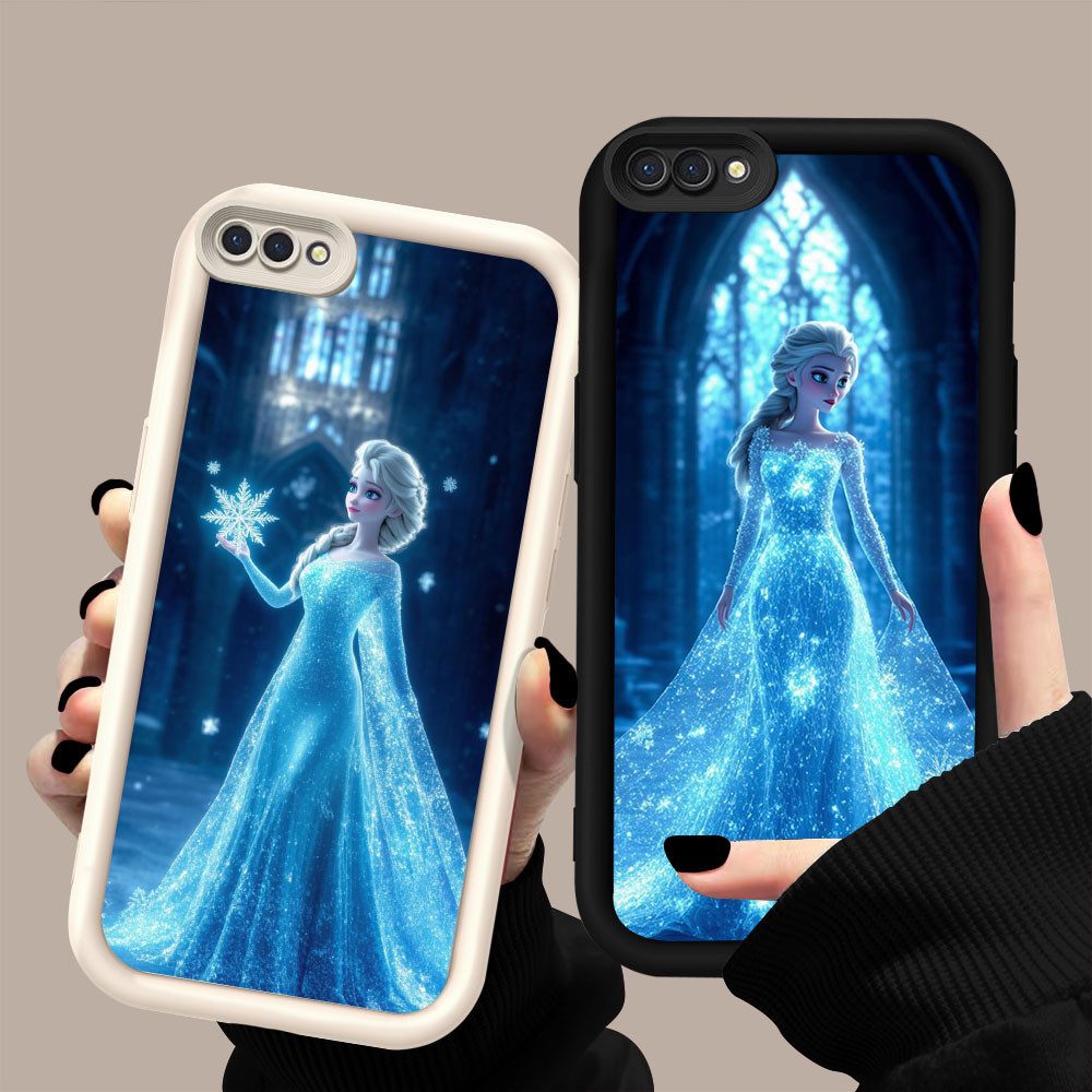 BK-15 Frozen Princess เคสสวยมากสําหรับ OPPO Realme A5 A1K A3S C2 C2s A12E 2018