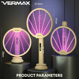 Dba Vermax Electric Killer Racket 3500V Baby Safe Rechargeable Mosquito Swatter