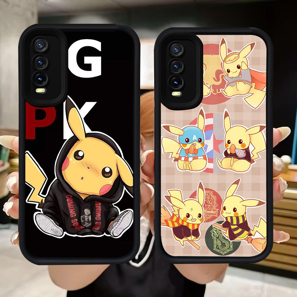 Q120 Pokemon soft Casing สําหรับ VIVO Y12s Y11s Y400 Y20 Y66 Y20s V15 Y20i S1 Pro Y83 V17 V19 Neo