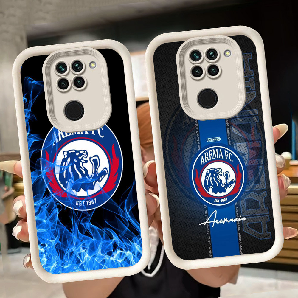 ปลอกอ่อนสําหรับ Xiaomi Redmi Note 9 8 9S Pro Max สีขาว Q81 Arema FC