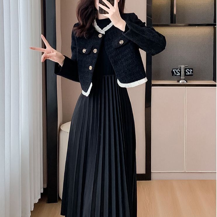 สไตล์ฝรั่งเศส High-End เสื้อแจ็คเก็ตผู้หญิงฤดูใบไม้ผลิฤดูใบไม้ร่วงสไตล์ใหม่ Classy Celebrity Tweed แฟชั่นทําด้วยผ้าขนสัตว์สั้นด้านบน - รูปที่ 6