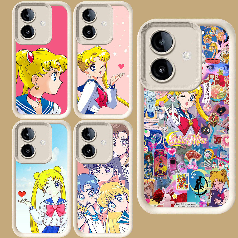 R86 ปลอกเซเลอร์มูนสําหรับ OPPO A5 A3X A79 A3 Pro A5X 5G สีขาว