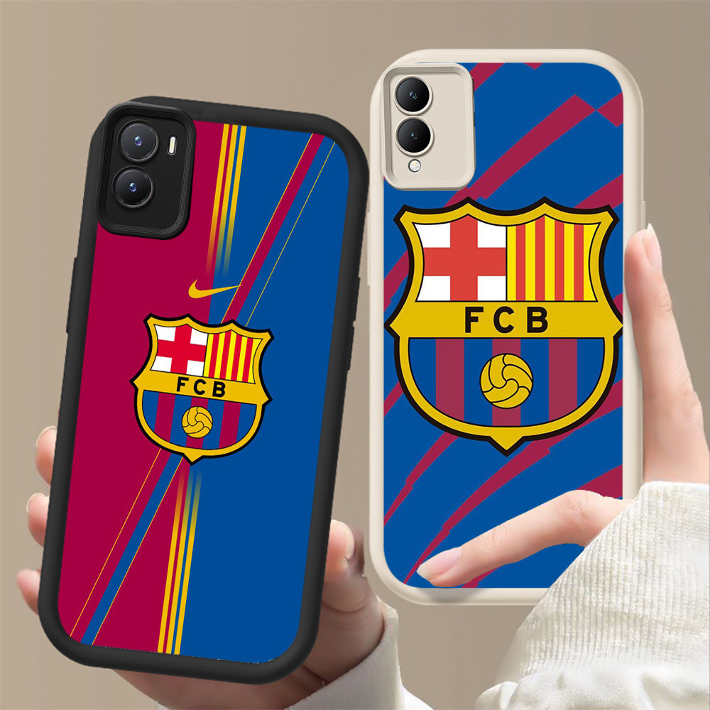 ปลอกกันกระแทกสําหรับ VIVO Y16 Y35 Z9 Y02S Y56 IQOO Y28 Y17S Z9X FF-6 barcelona FC
