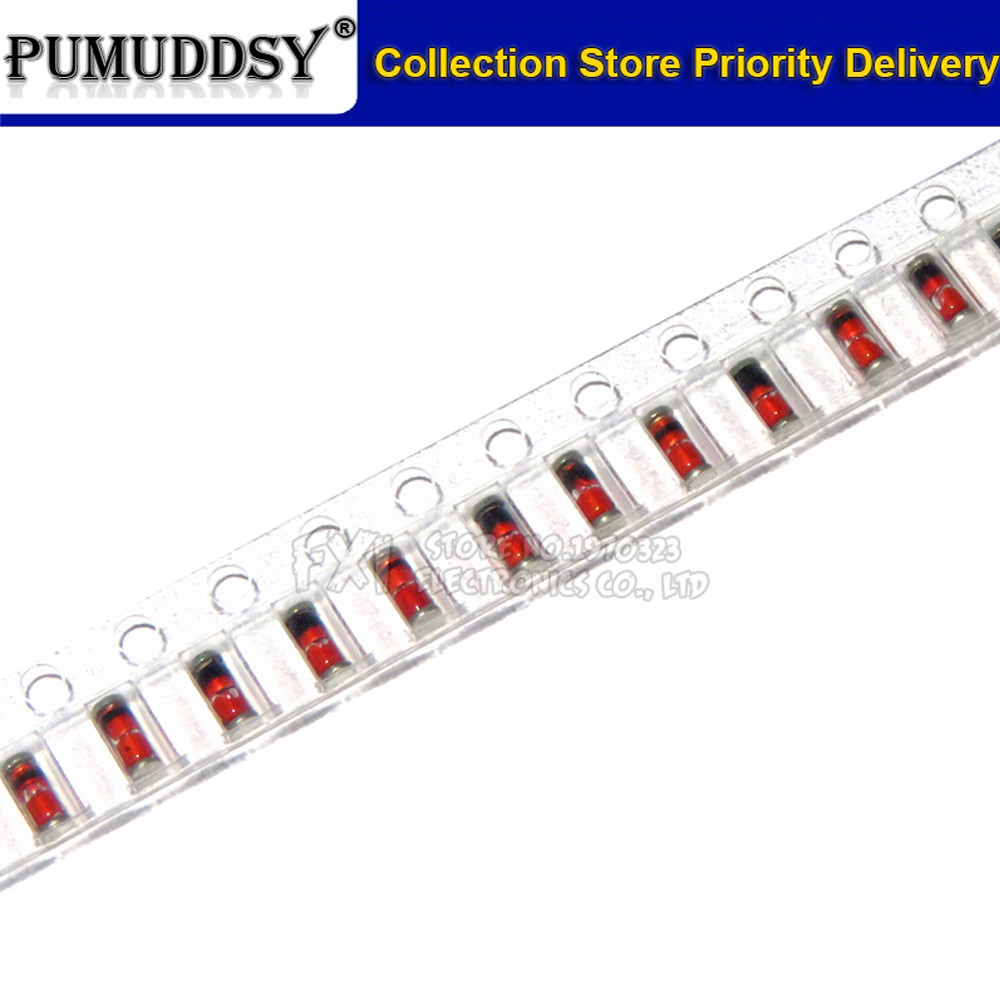 100PCS LL4148 LL-34 SMD 1N4148 IN4148 การสลับความเร็วสูงใหม่เดิม